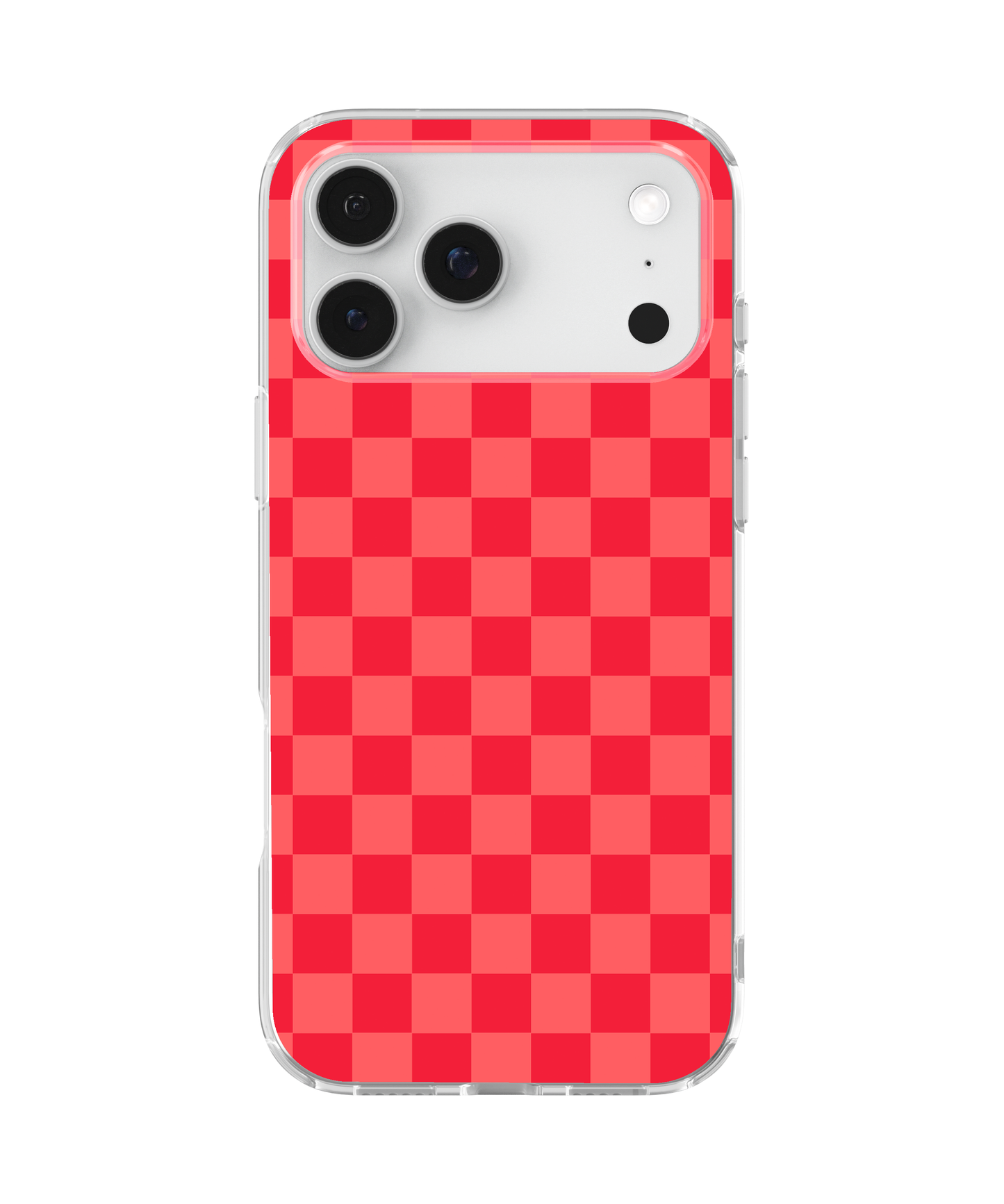 Vermillion Checkers Clear Case Insert