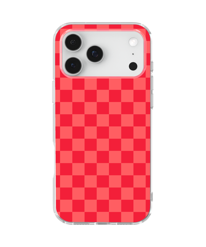 Vermillion Checkers Clear Case Insert
