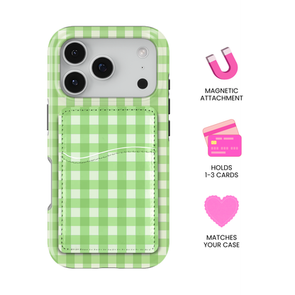 Garden Gingham MagSafe Card Holder