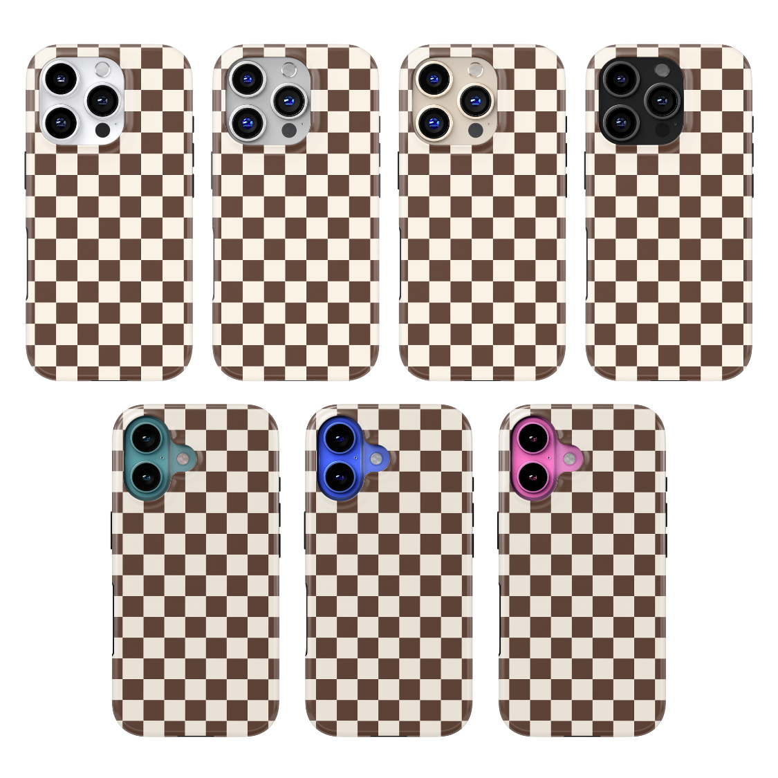 Espresso Checkers II MagSafe Phone Case