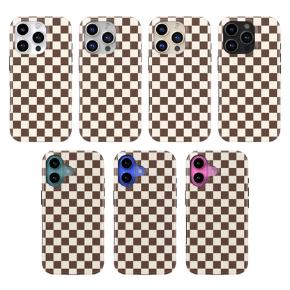 Espresso Checkers II MagSafe Phone Case