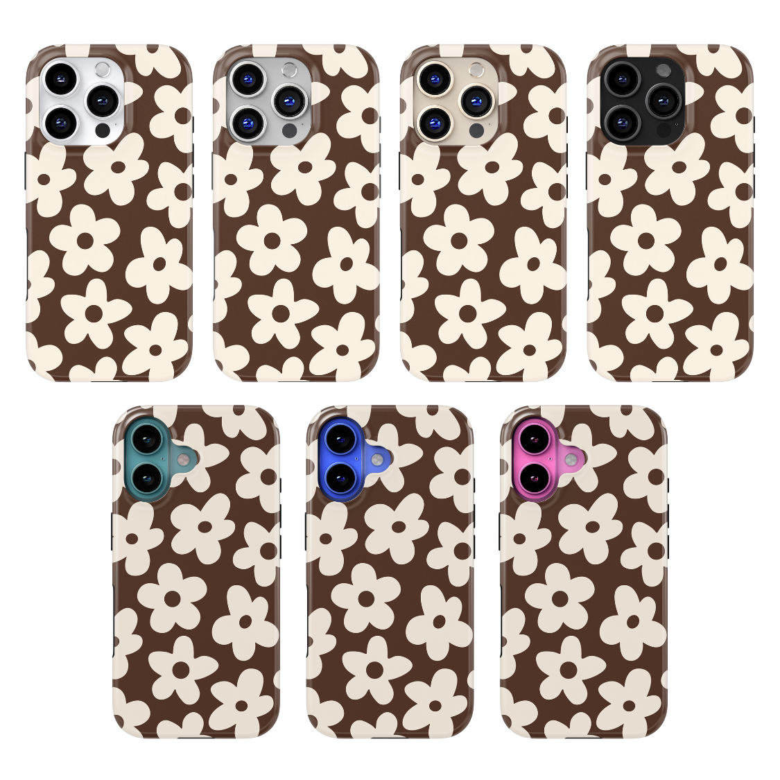 Espresso Big Blooms MagSafe Phone Case