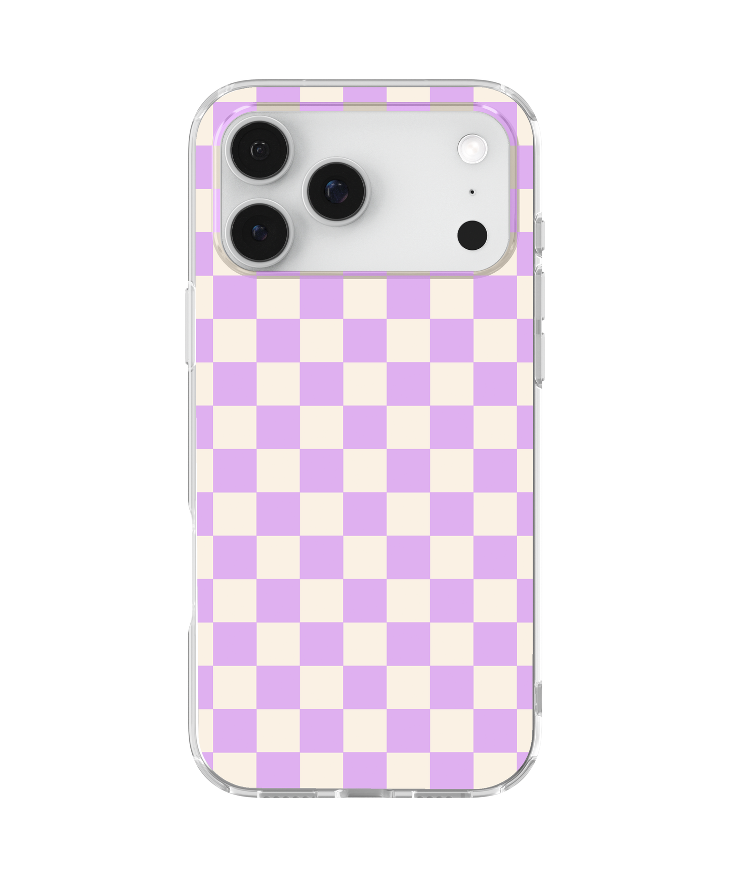 Lilac Checkers II Clear Case Insert