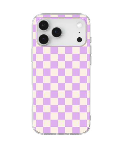 Lilac Checkers II Clear Case Insert