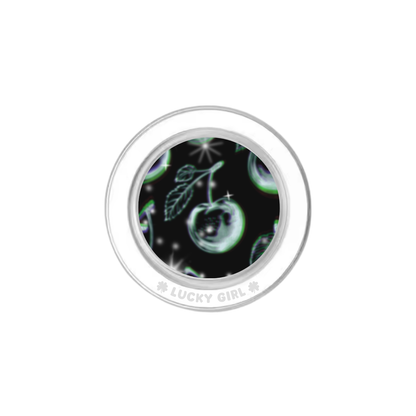 Chrome Cherries Phone Grip Insert
