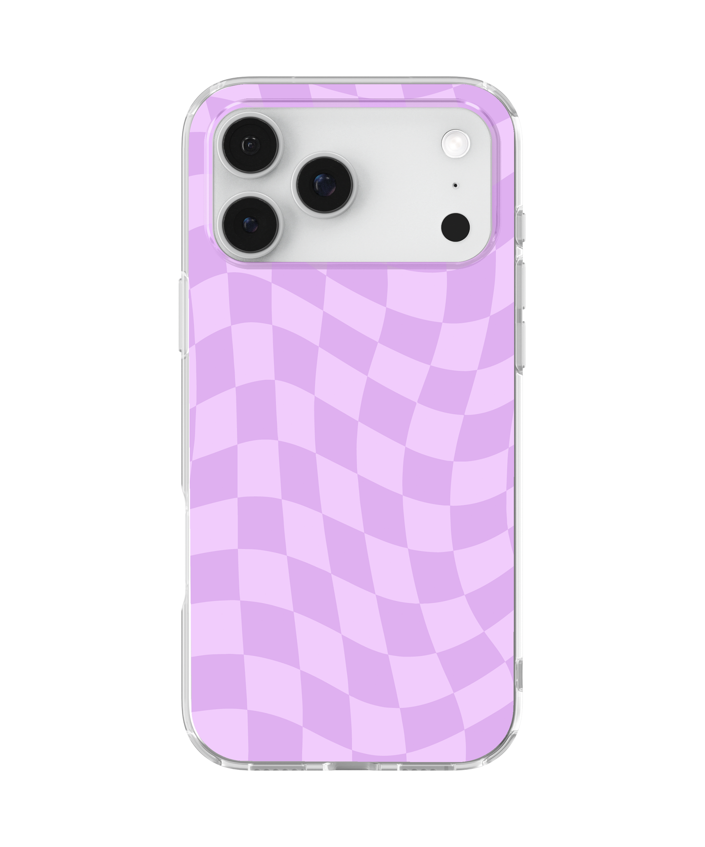 Lilac Wavy Checkers Clear Case Insert
