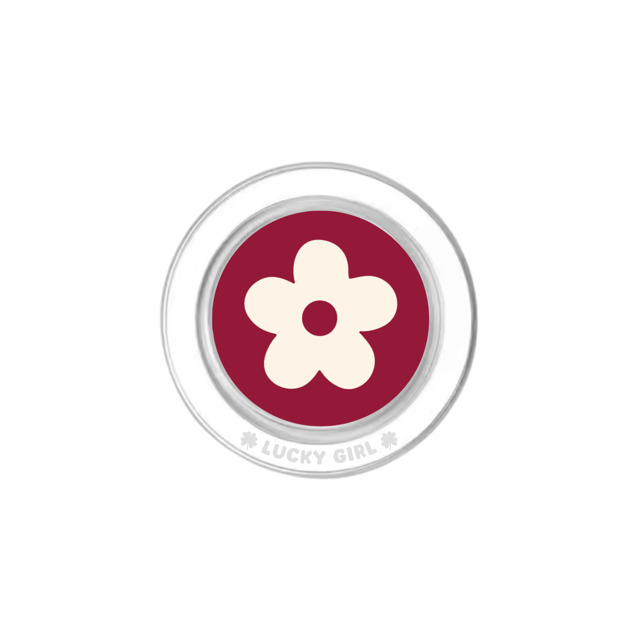 Black Cherry Big Blooms Phone Grip Insert