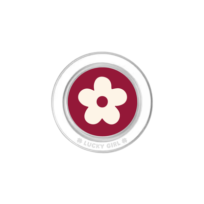 Black Cherry Big Blooms Phone Grip Insert