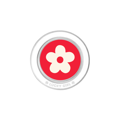 Vermillion Big Blooms Phone Grip Insert