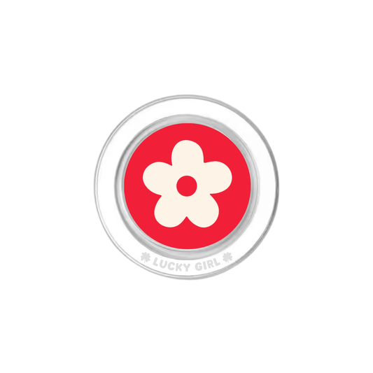 Vermillion Big Blooms Phone Grip Insert