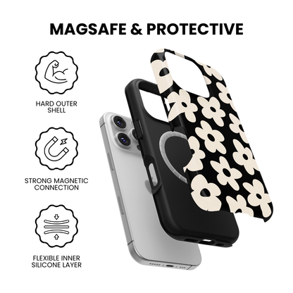 Onyx Big Blooms MagSafe Phone Case