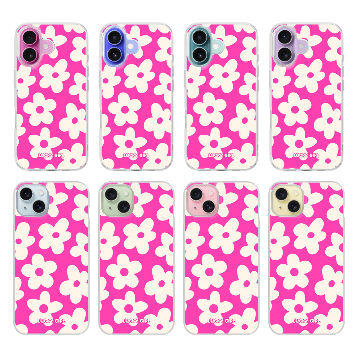 Raspberry Big Blooms Clear Case Insert