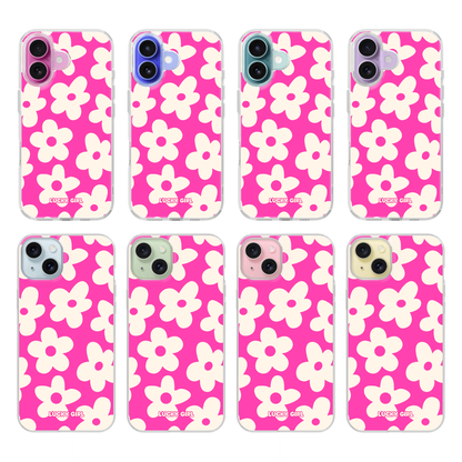 Raspberry Big Blooms Clear Case Insert