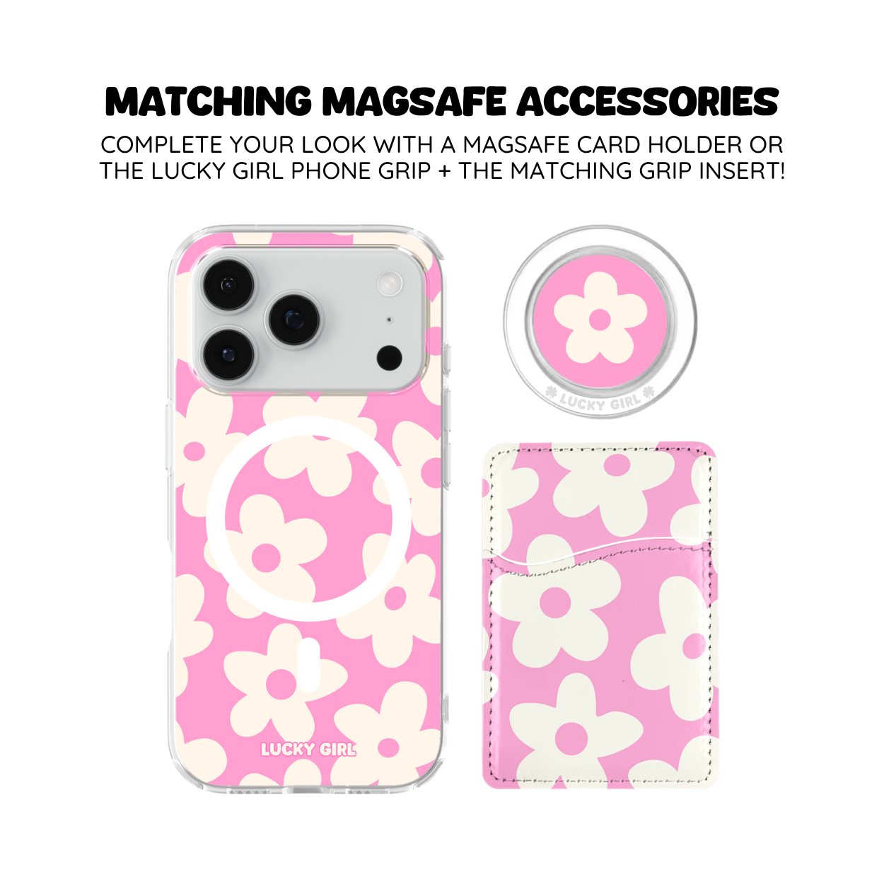 Bubblegum Big Blooms Clear Case Insert
