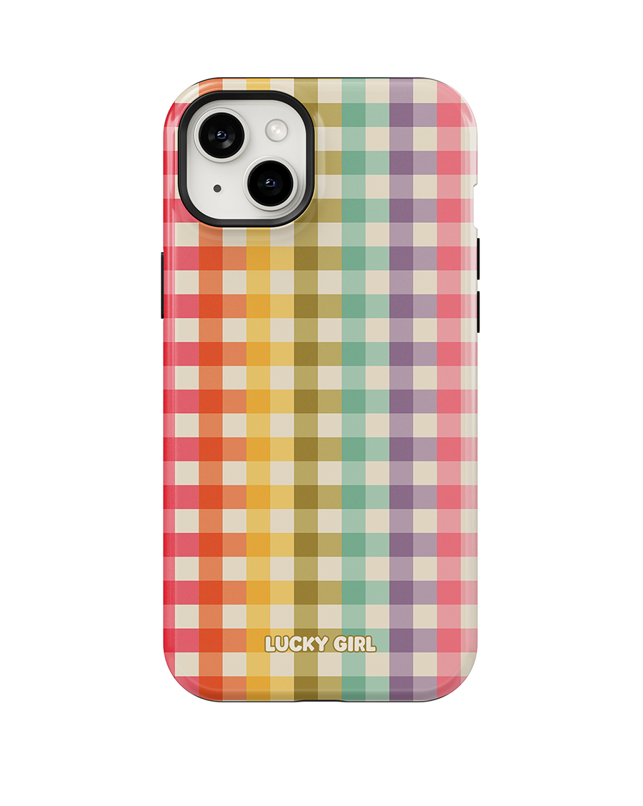 Rainbow Gingham Phone Case