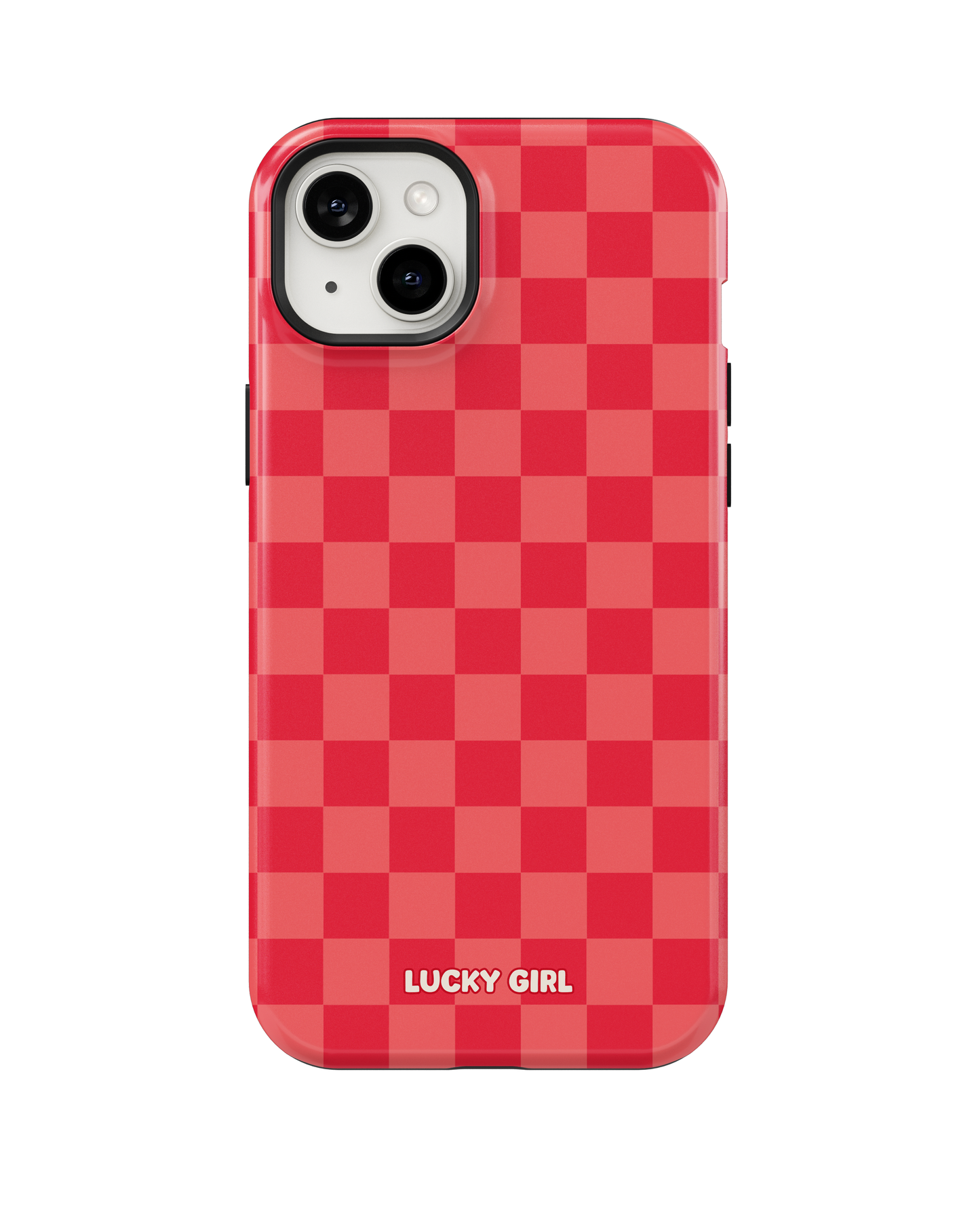Vermillion Checkers Phone Case