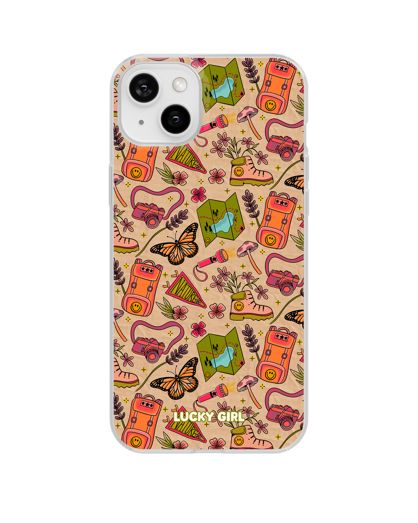 Happy Camper Clear Case Insert