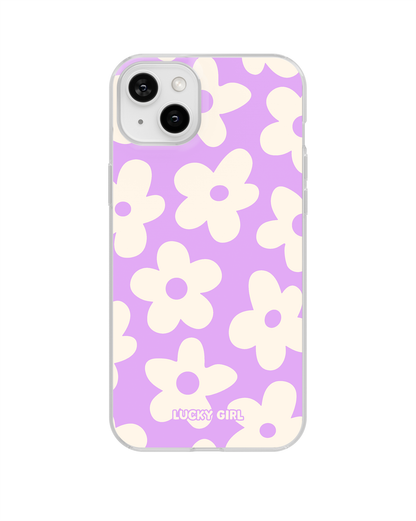 Lavender Big Blooms Clear Case Insert