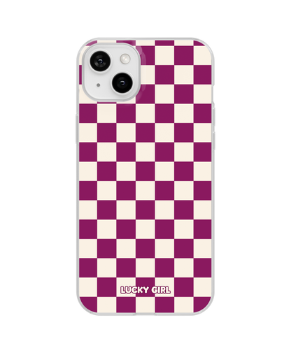 Velvet Checkers II Clear Case Insert