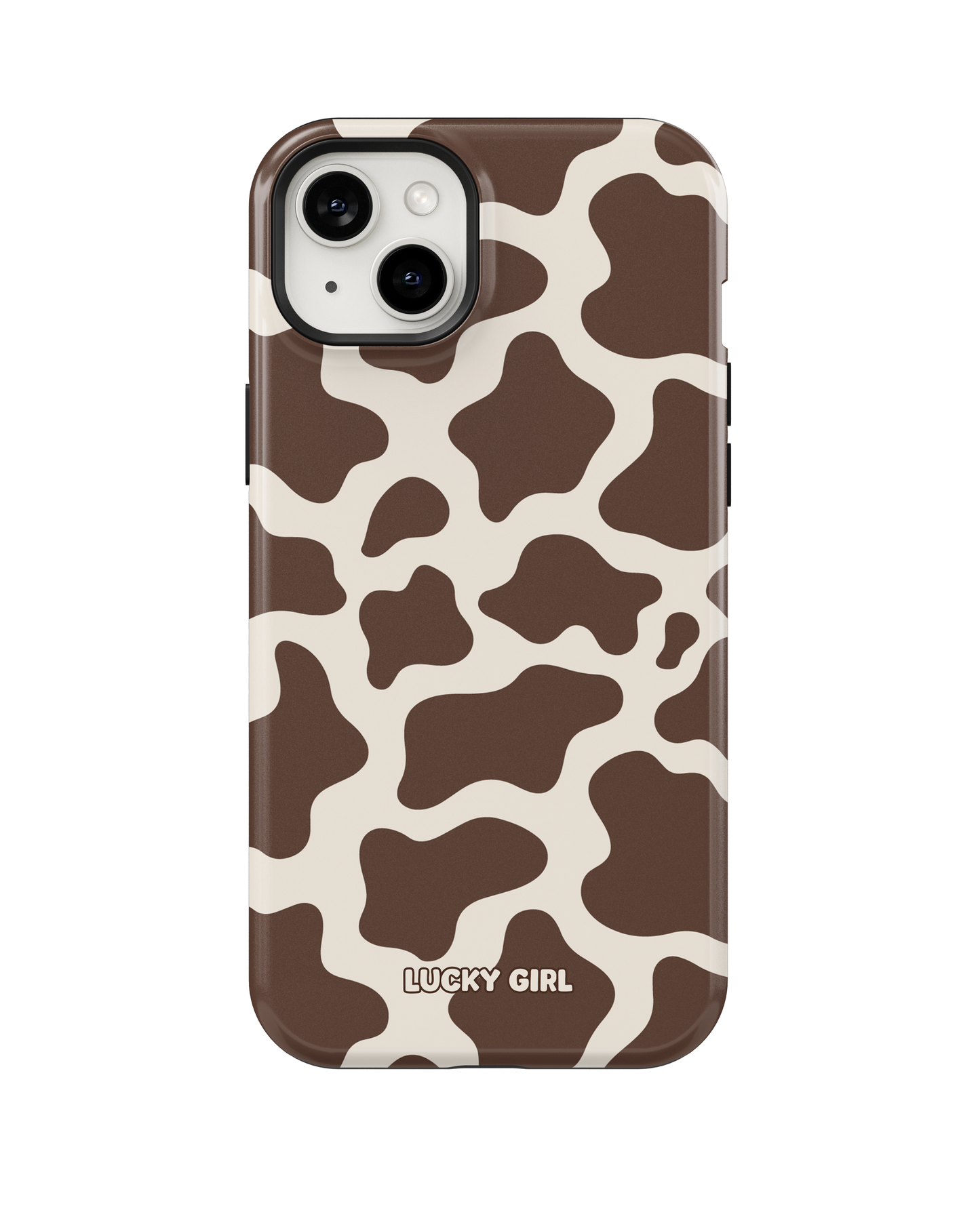Espresso Cow Print Phone Case