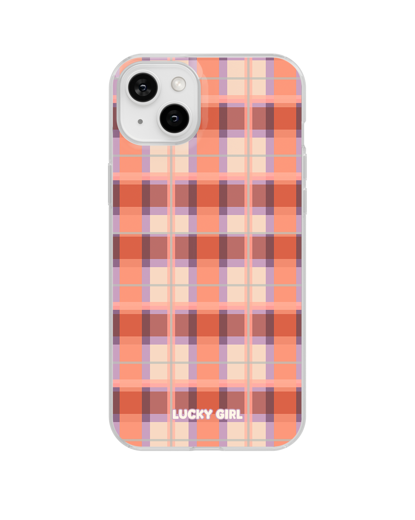 Jelly Bean Plaid Clear Case Insert