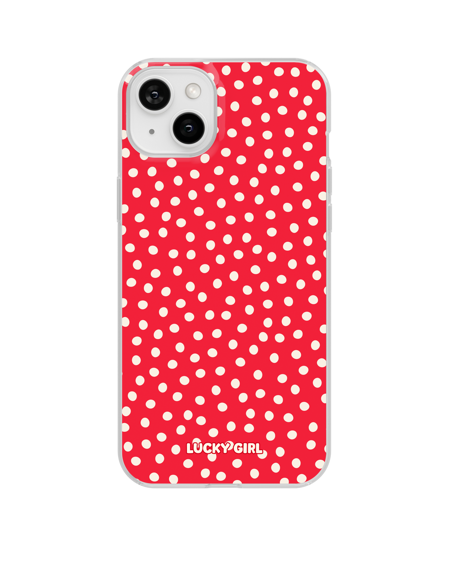 Vermillion Dots Clear Case Insert