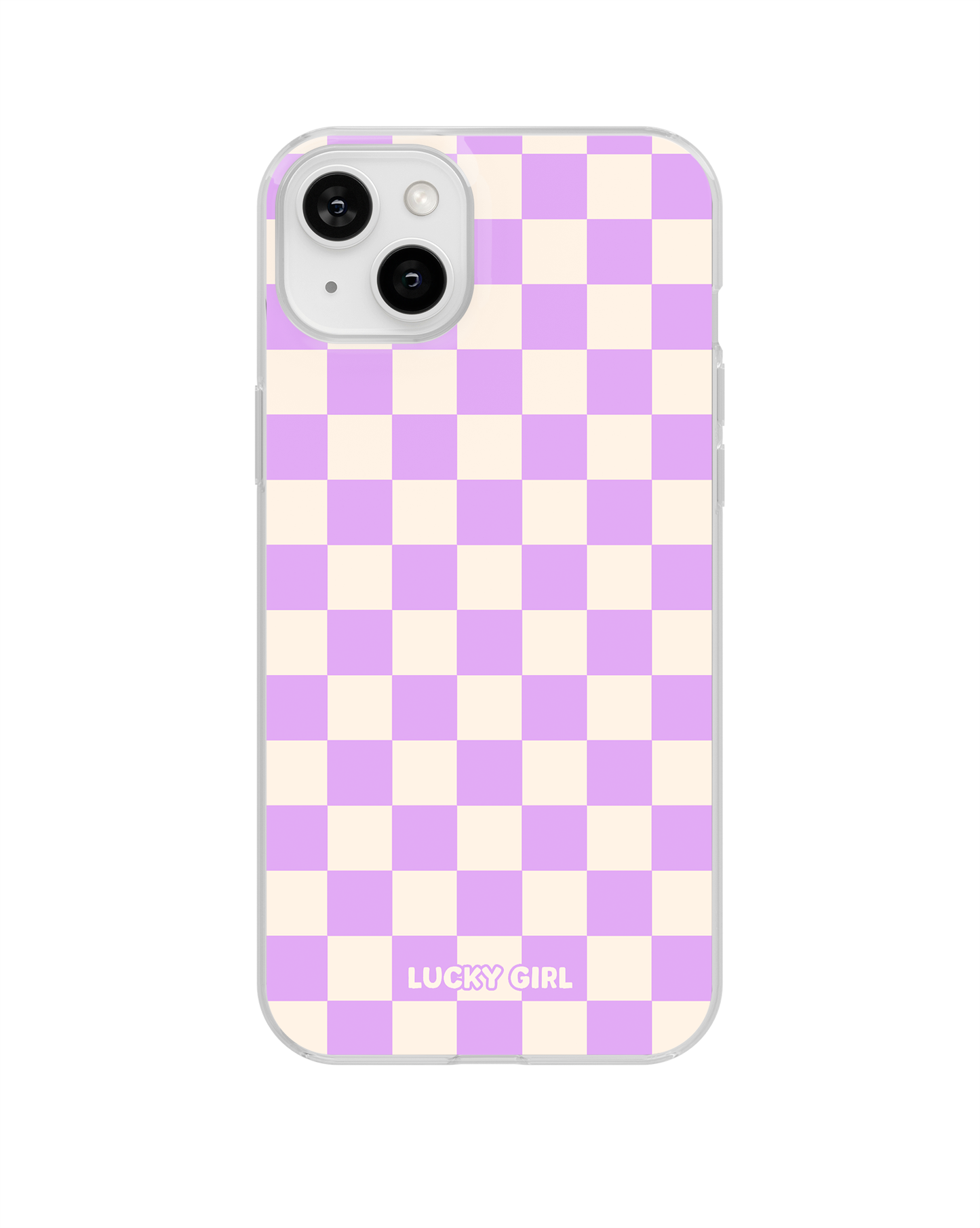 Lavender Checkers II Clear Case Insert