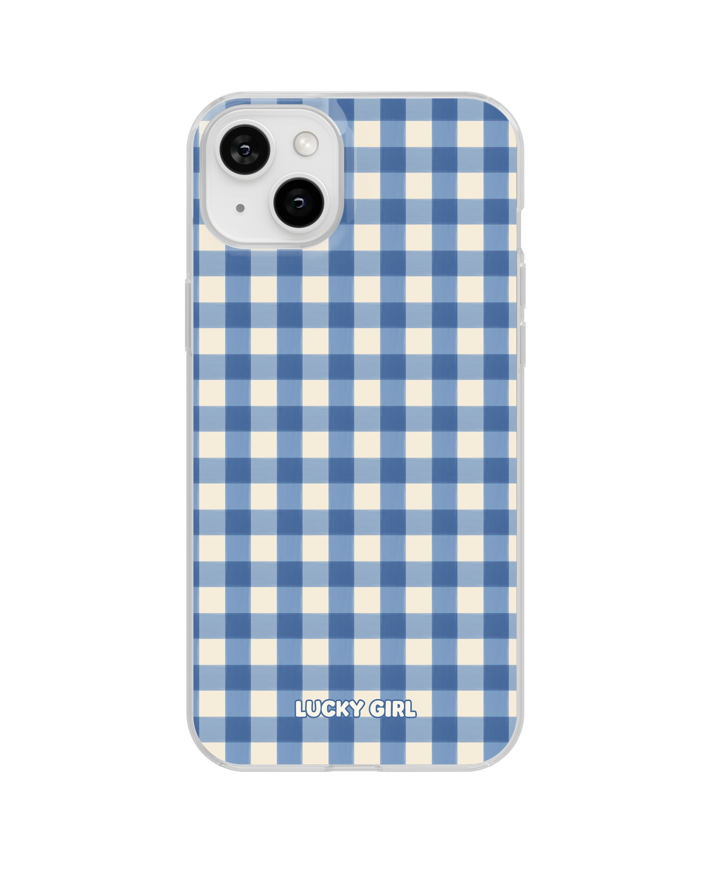 Blueberry Gingham Clear Case Insert