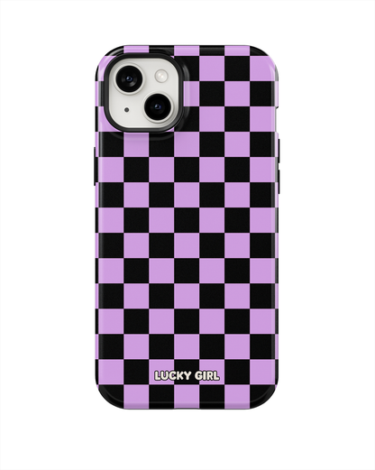 Lavender Checkers Phone Case
