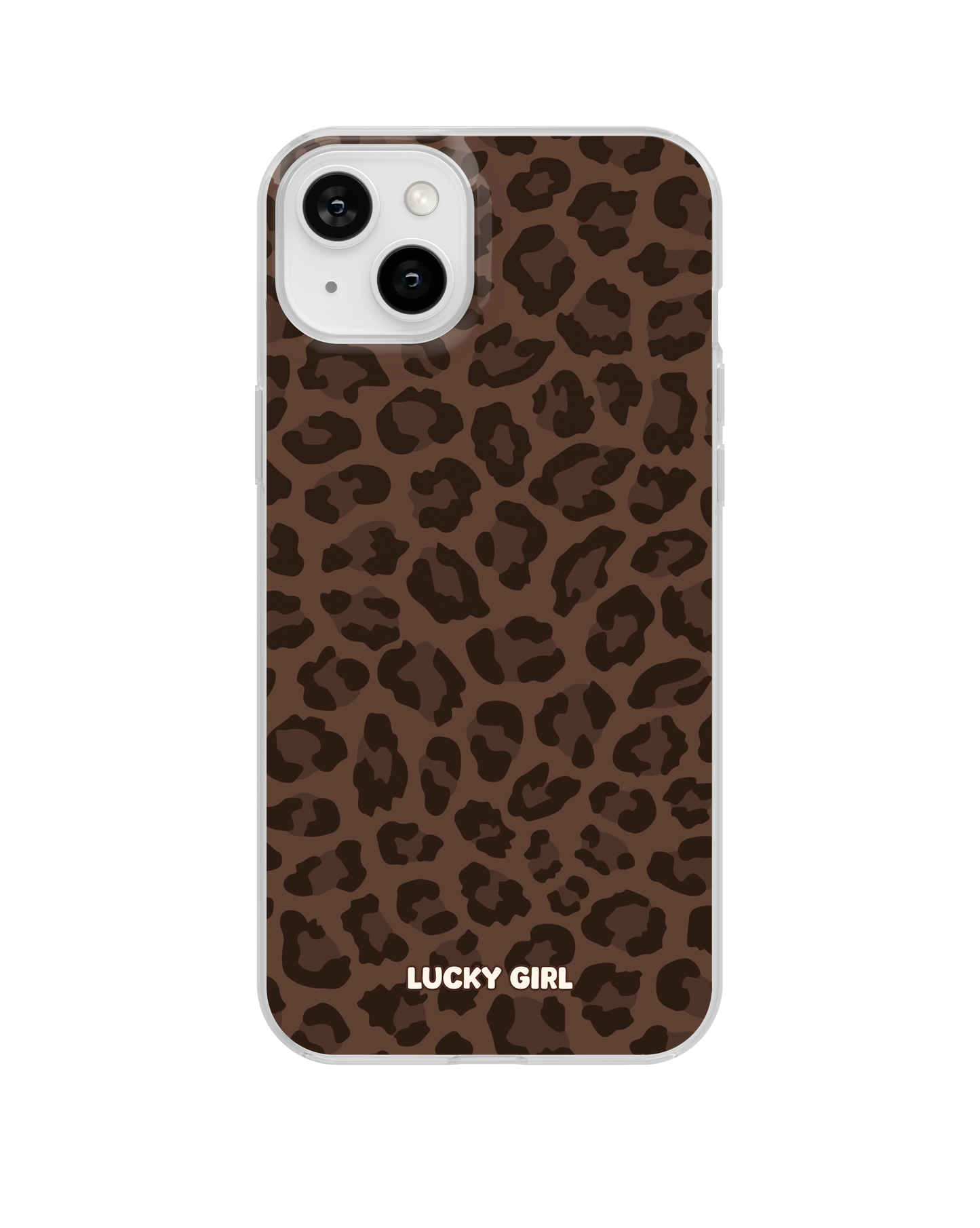 Espresso Leopard Clear Case Insert