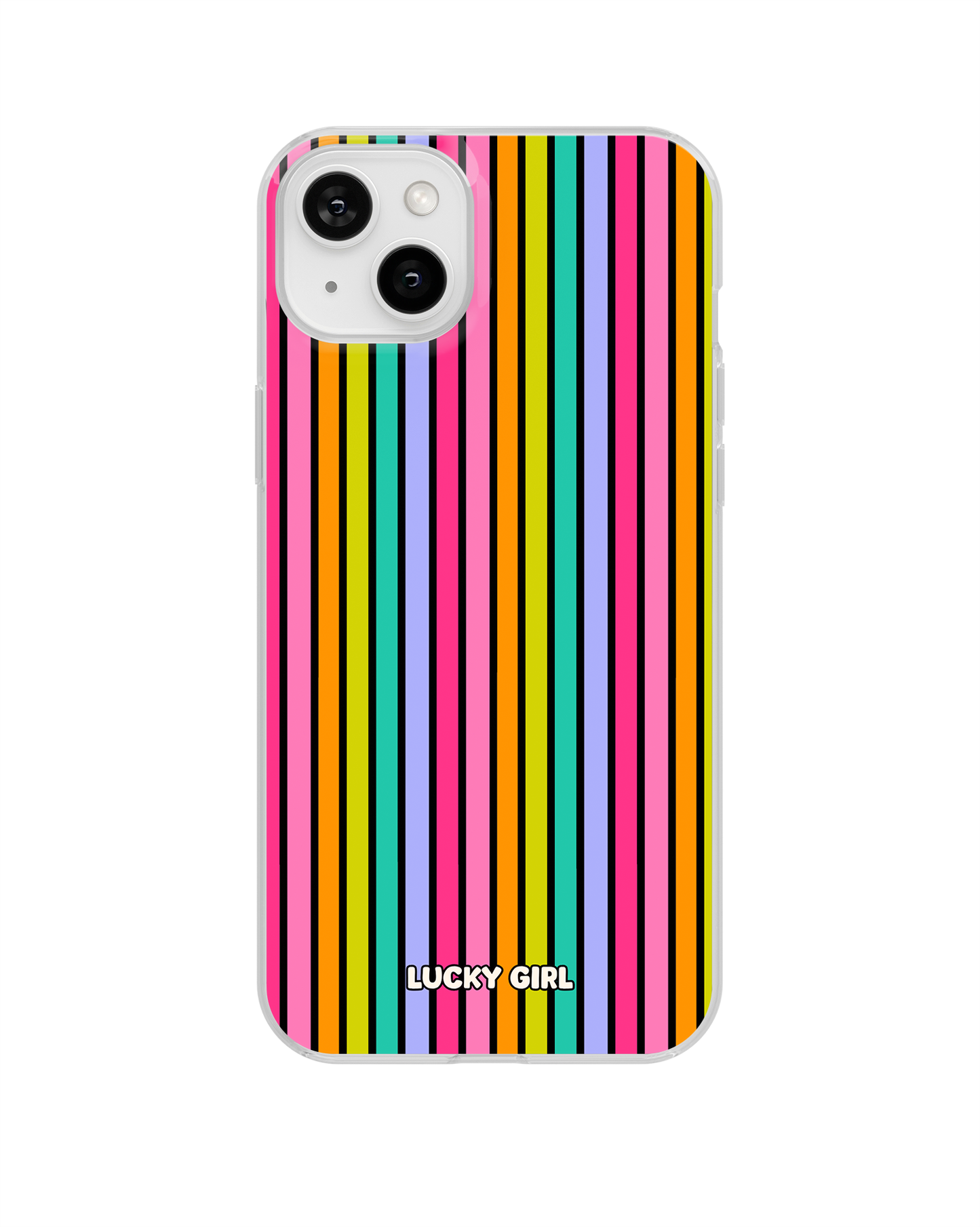 Rainbow Stripes Clear Case Insert