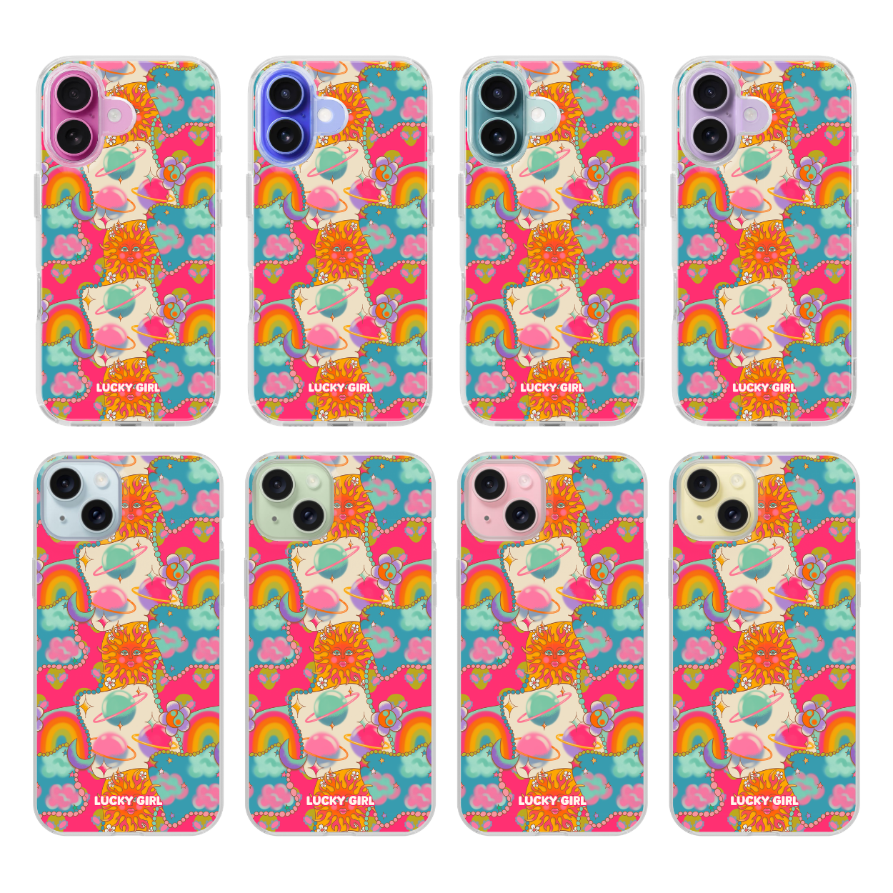 Neon Cosmos Clear Case Insert