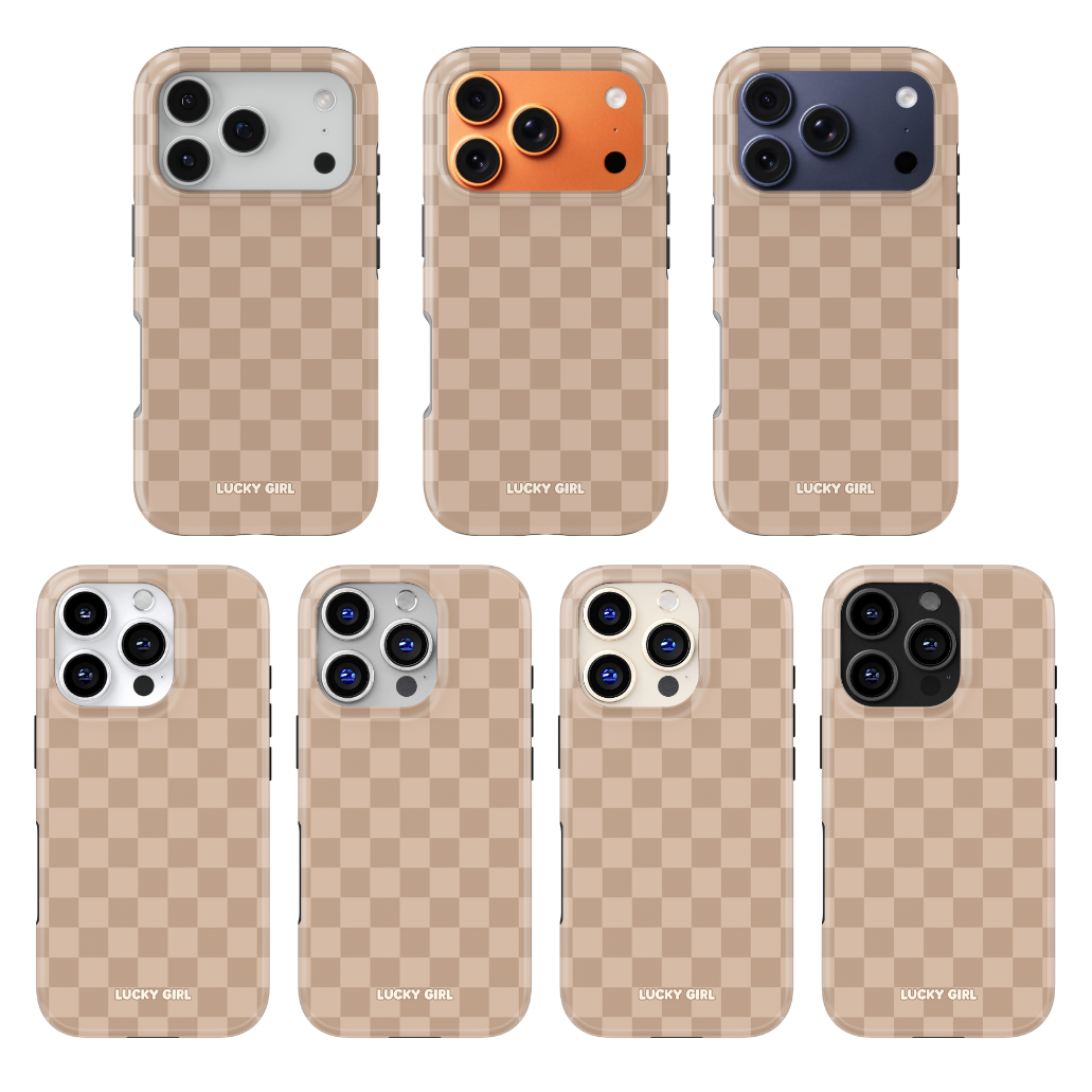 Chestnut Checkers Phone Case