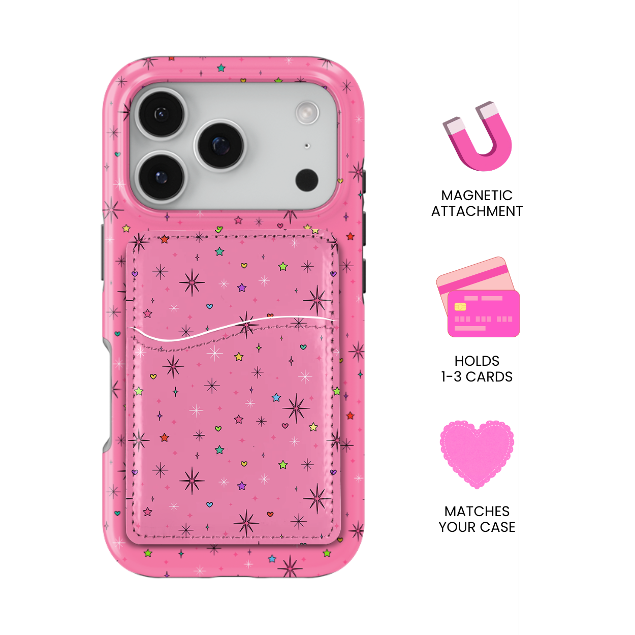 Pixie Pink MagSafe Card Holder