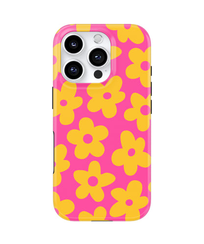 Pink Lemonade Big Blooms MagSafe Phone Case