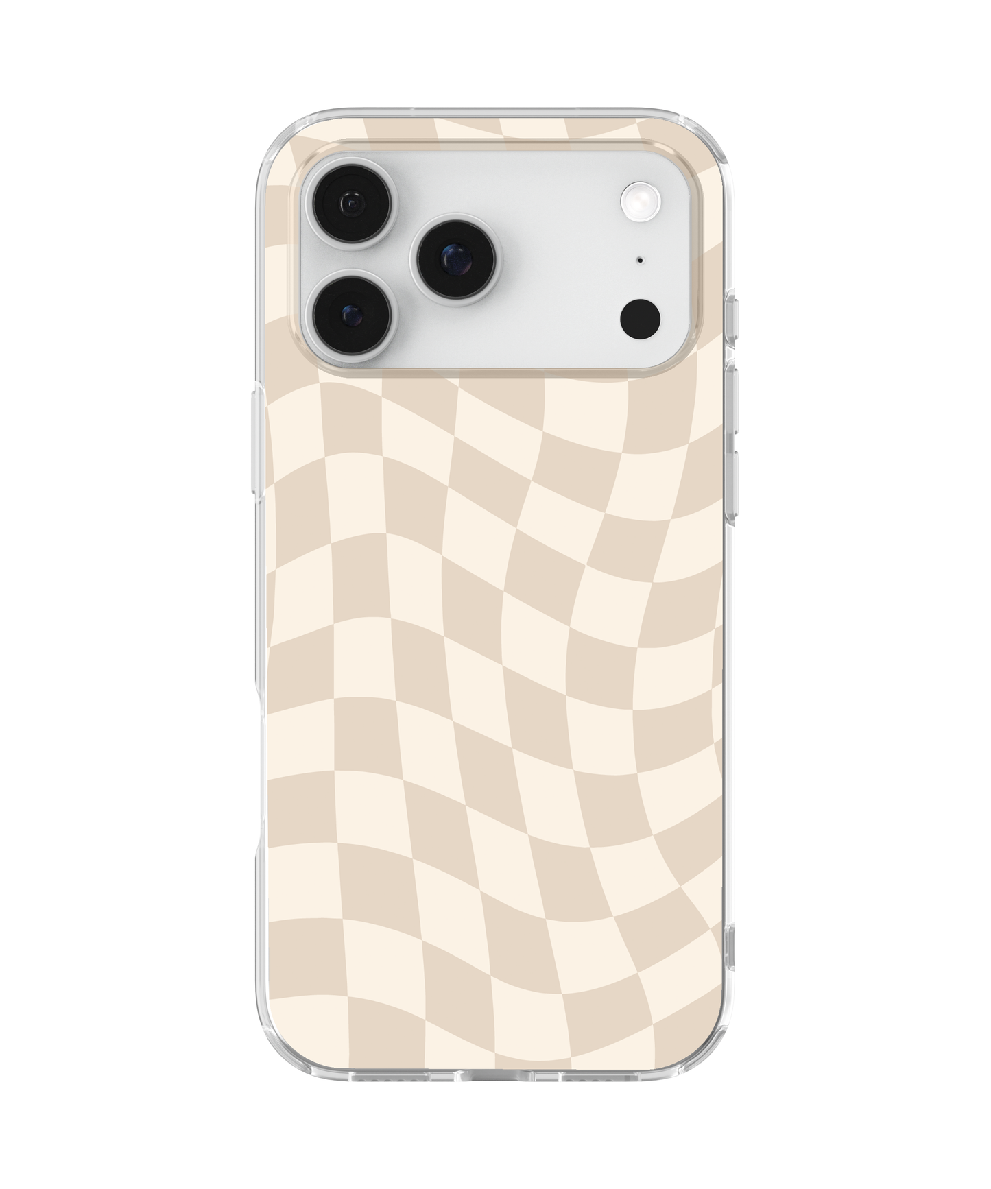 Vanilla Milkshake Wavy Checkers Clear Case Insert