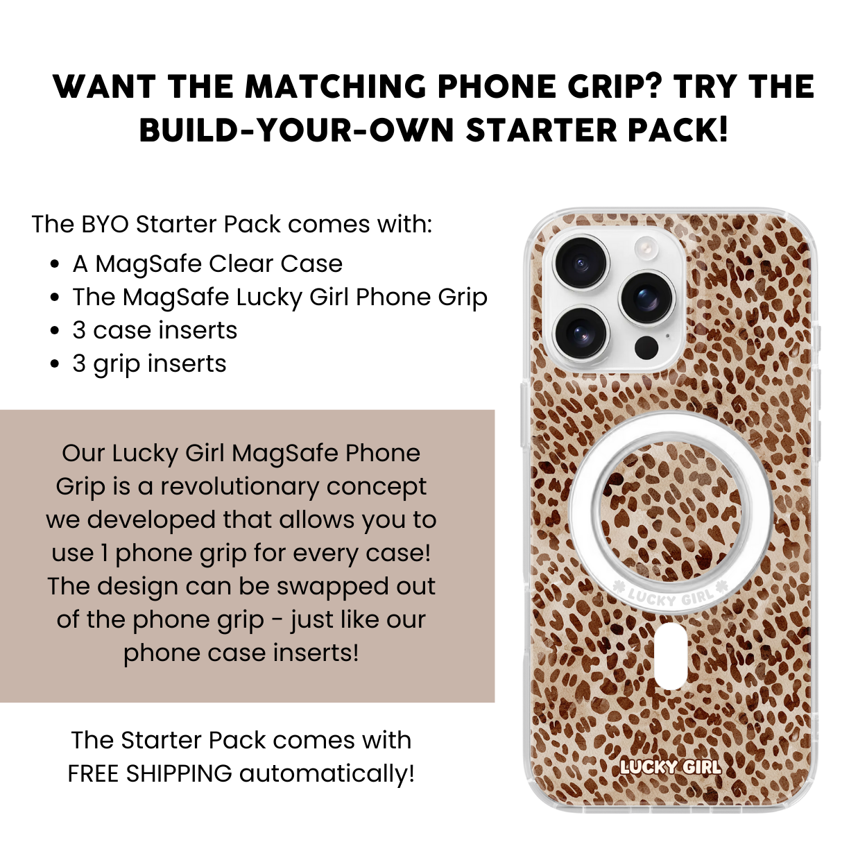 Chai Cheetah Clear Case Insert