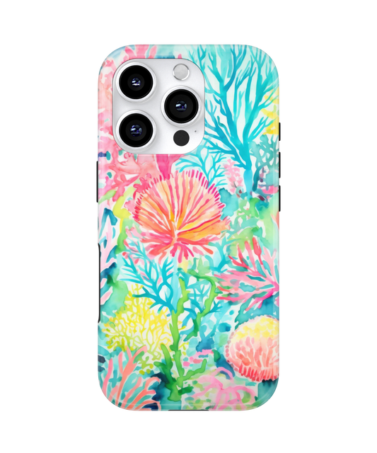 Watercolor Coral MagSafe Phone Case