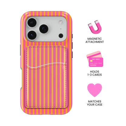 Sherbet Stripes MagSafe Card Holder
