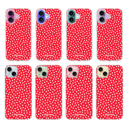 Vermillion Dots Clear Case Insert