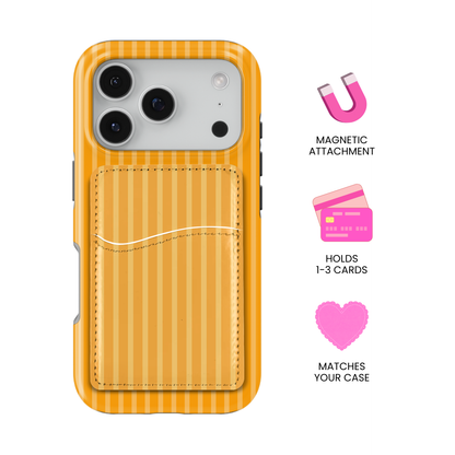 Mango Stripes MagSafe Card Holder