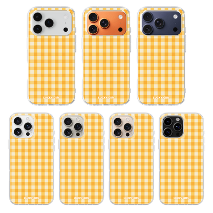 Sunshine Gingham Clear Case Insert