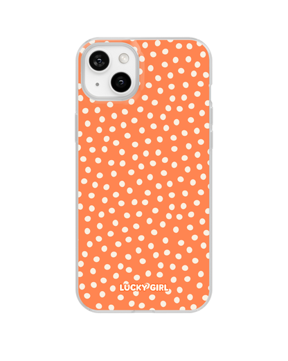 Tangerine Dots Clear Case Insert