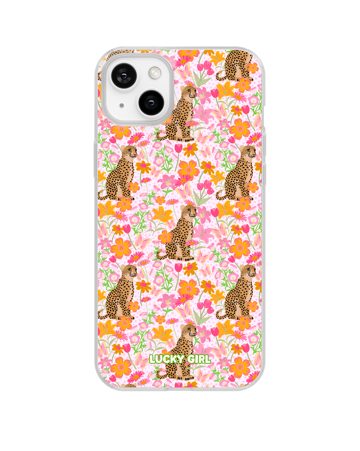 Cheetah Oasis Clear Case Insert – Lucky Girl Phone Cases