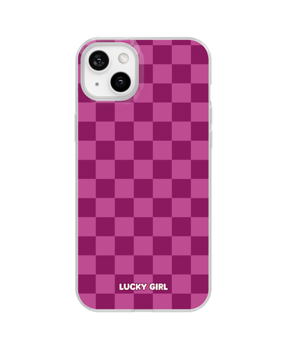 Velvet Checkers Clear Case Insert