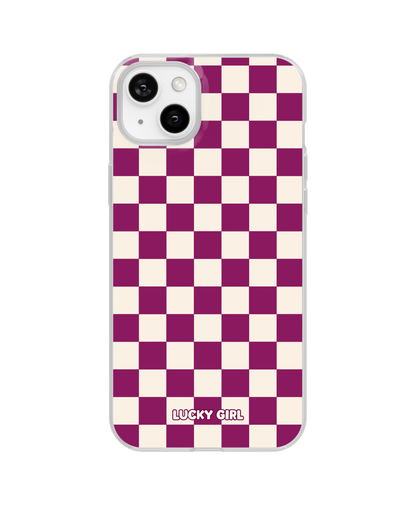 Velvet Checkers II Clear Case Insert