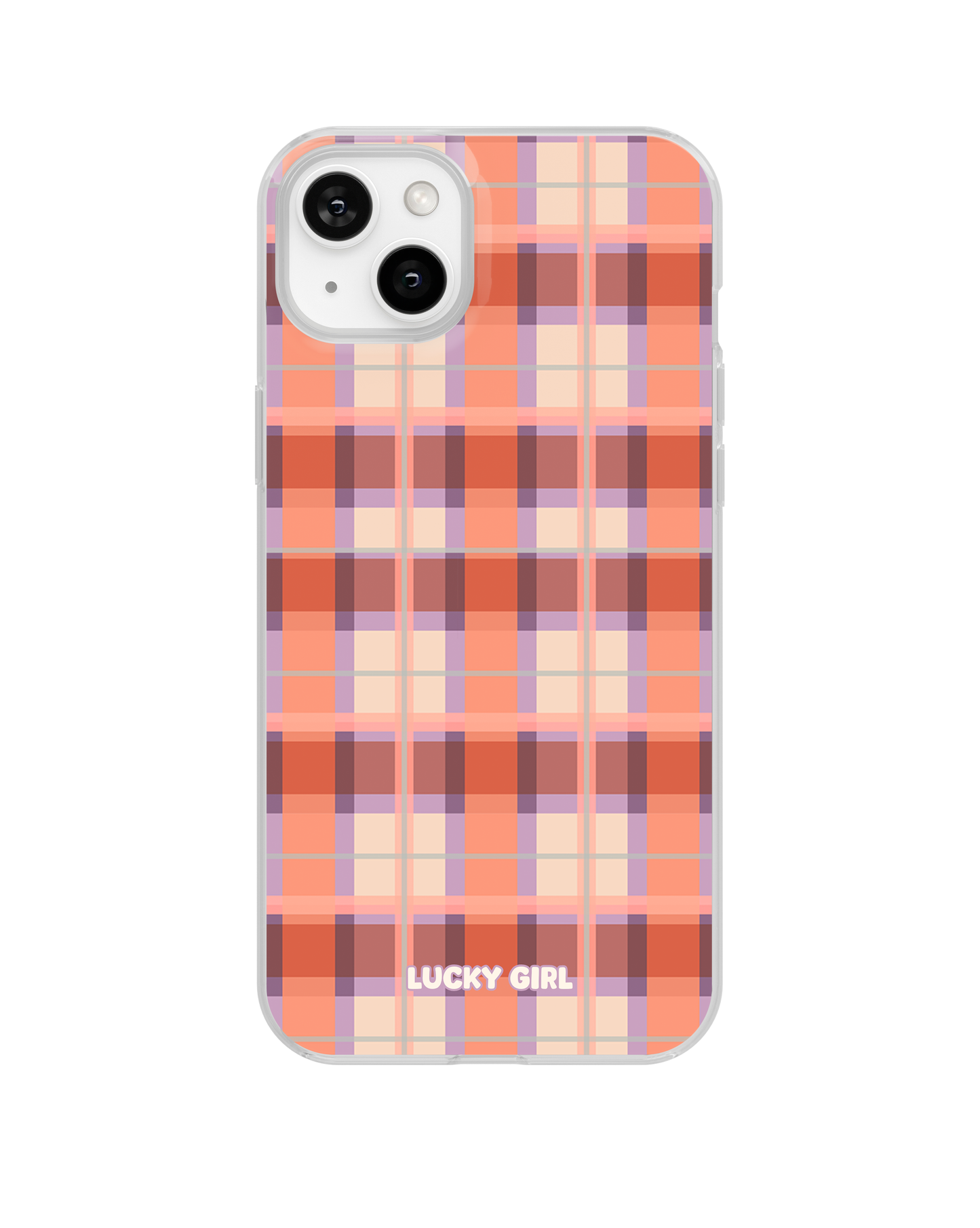 Jelly Bean Plaid Clear Case Insert