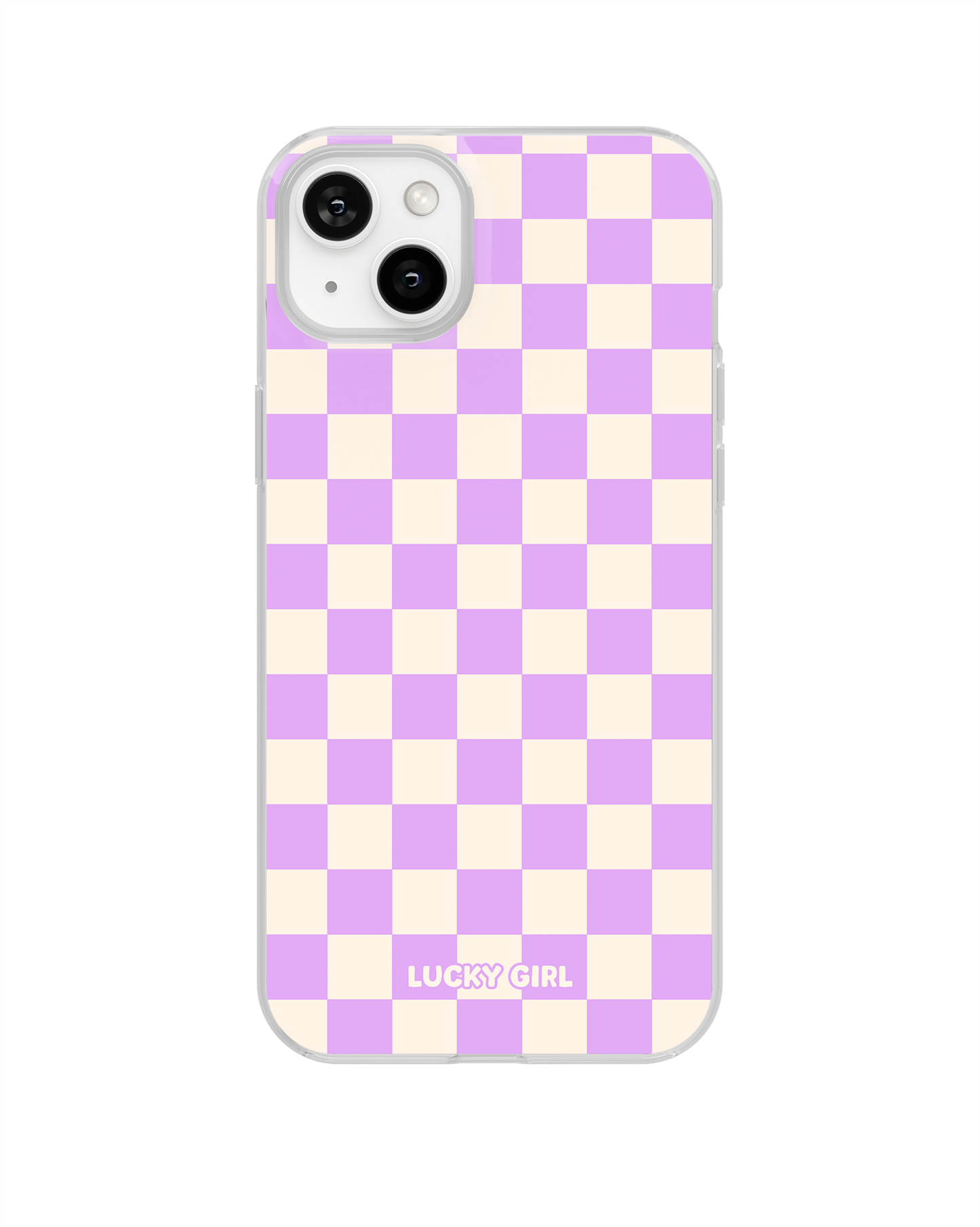 Lavender Checkers II Clear Case Insert