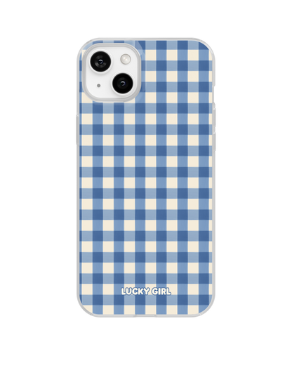 Blueberry Gingham Clear Case Insert