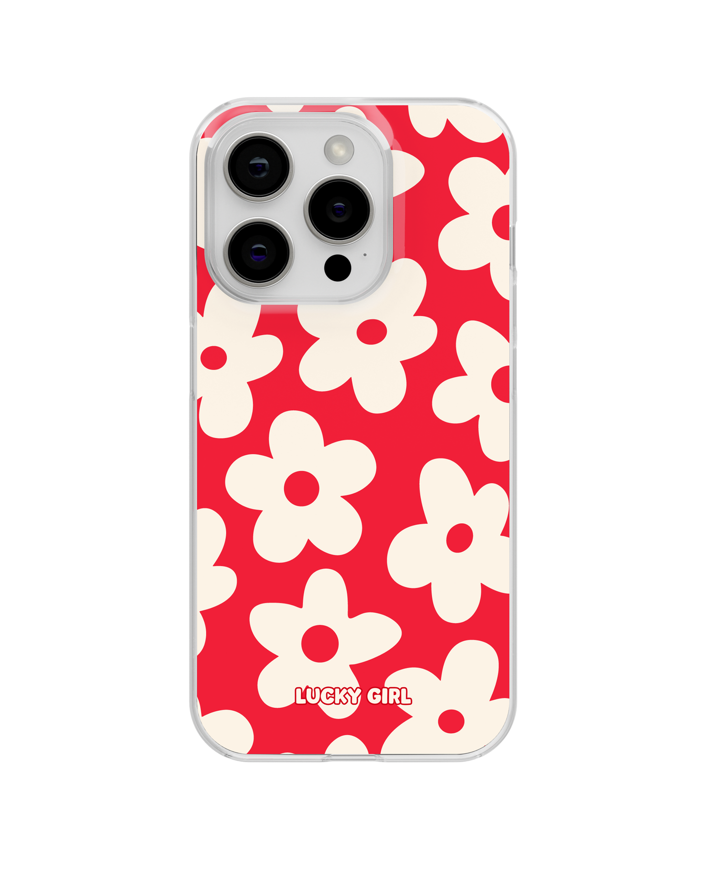 Vermillion Big Blooms Clear Case Insert
